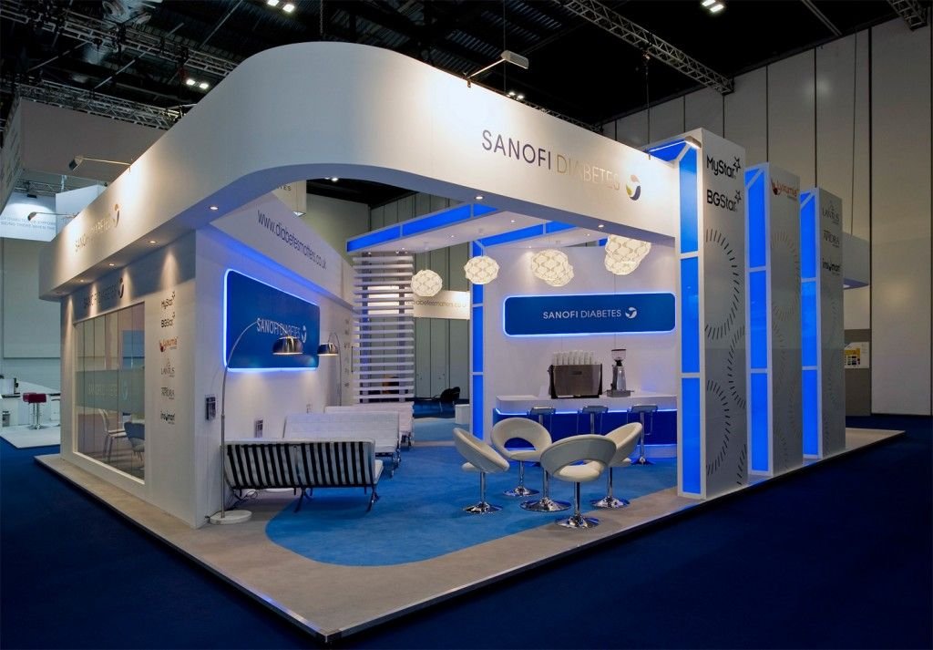 stand na jakimś expo dla jednej firmy pharmaceutical